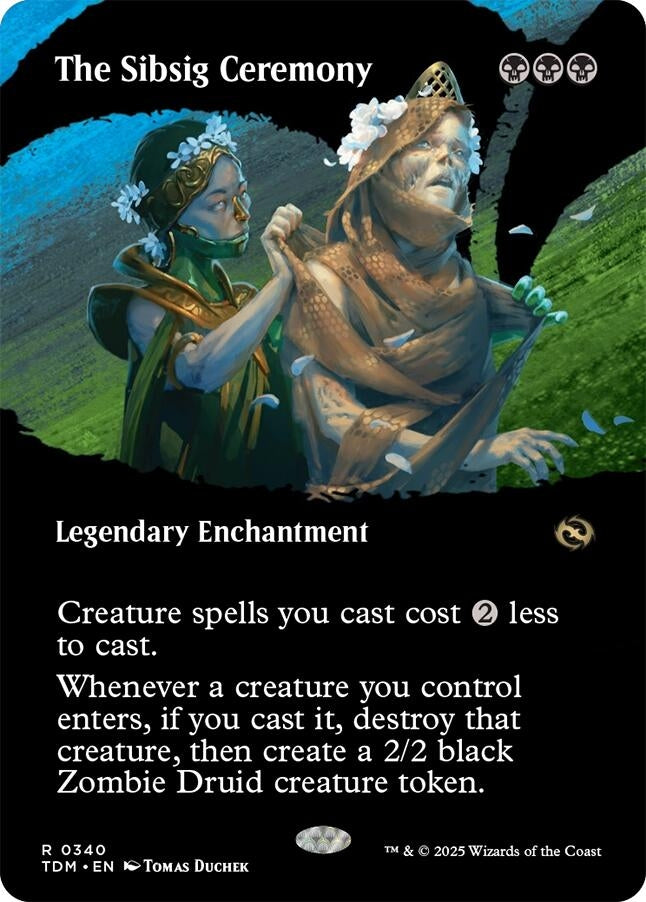 Image for The Sibsig Ceremony (Borderless) (340) [Tarkir: Dragonstorm] - Magic: The Gathering