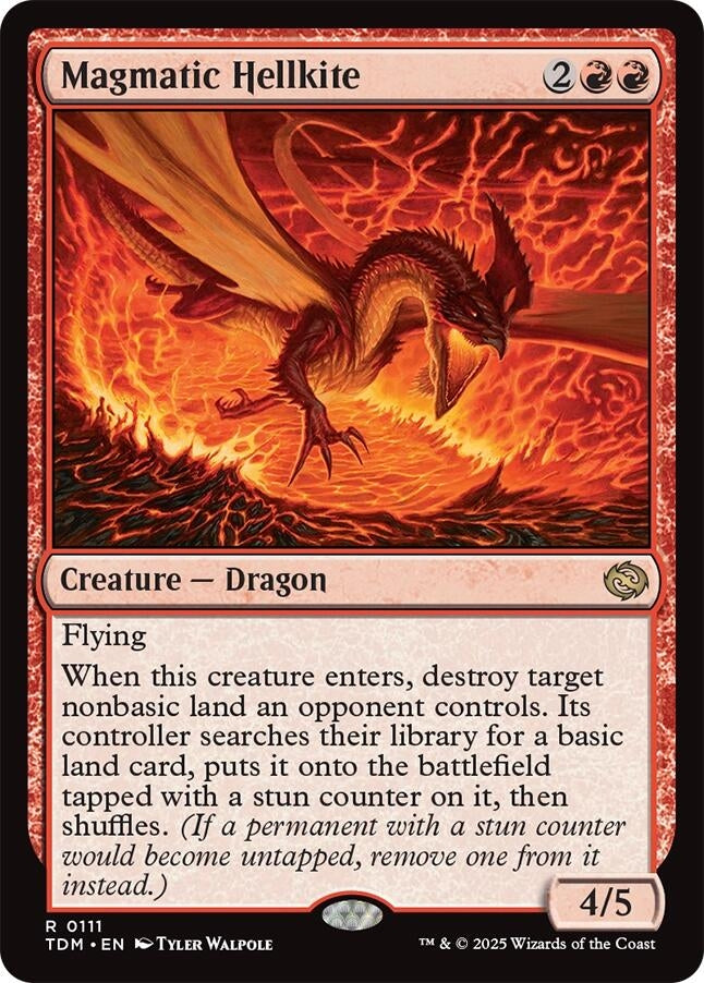 Image for Magmatic Hellkite (111) [Tarkir: Dragonstorm] - Magic: The Gathering