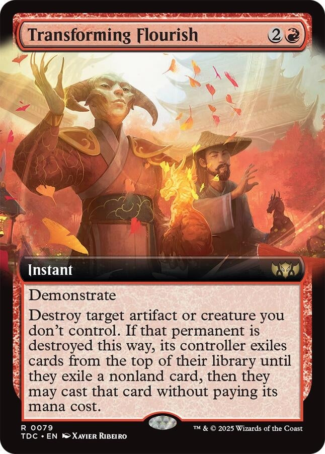 Image for Transforming Flourish (Extended Art) (79) [Tarkir: Dragonstorm] - Magic: The Gathering