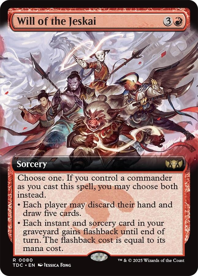 Image for Will of the Jeskai (Extended Art) (80) [Tarkir: Dragonstorm] - Magic: The Gathering