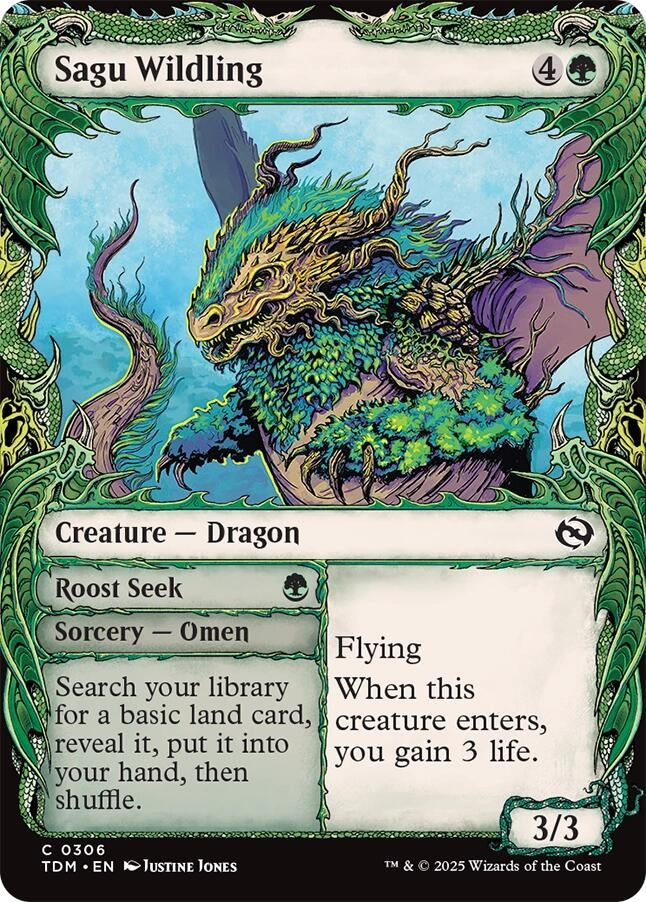 Image for Sagu Wildling (Showcase) (306) [Tarkir: Dragonstorm] - Magic: The Gathering