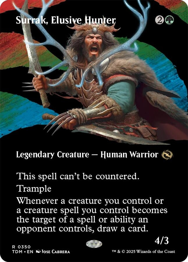 Image for Surrak, Elusive Hunter (Borderless) (350) [Tarkir: Dragonstorm] - Magic: The Gathering