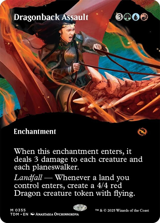 Image for Dragonback Assault (Borderless) (355) [Tarkir: Dragonstorm] - Magic: The Gathering