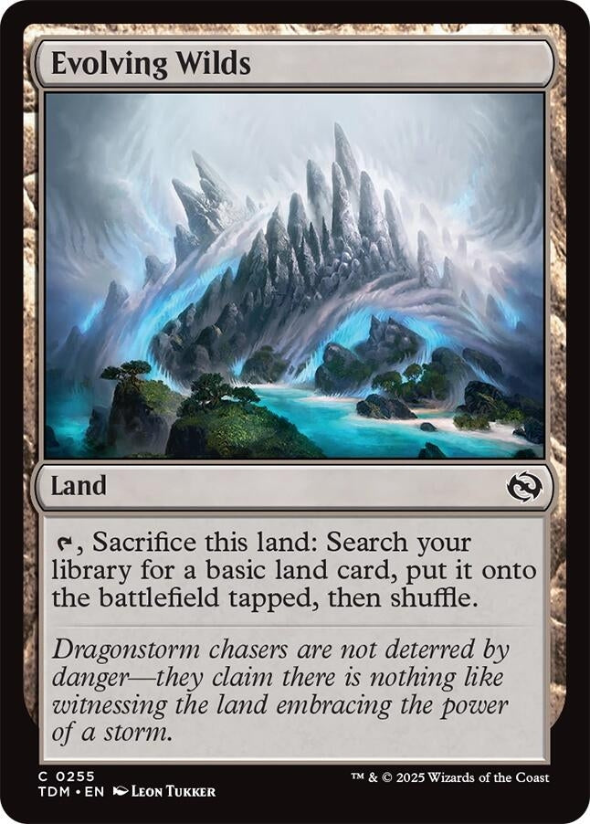 Image for Evolving Wilds (255) [Tarkir: Dragonstorm] - Magic: The Gathering