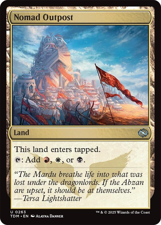 Image for Nomad Outpost (263) [Tarkir: Dragonstorm] - Magic: The Gathering
