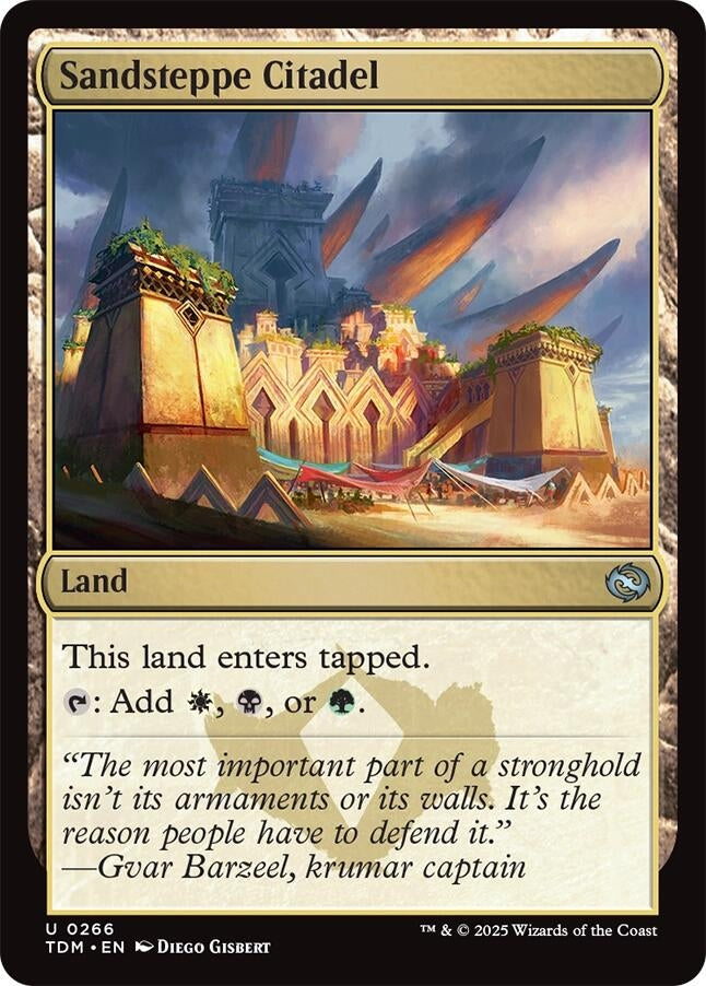 Image for Sandsteppe Citadel (266) [Tarkir: Dragonstorm] - Magic: The Gathering