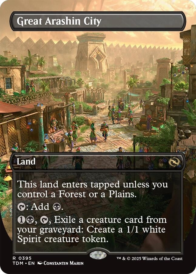Image for Great Arashin City (Borderless) (395) [Tarkir: Dragonstorm] - Magic: The Gathering