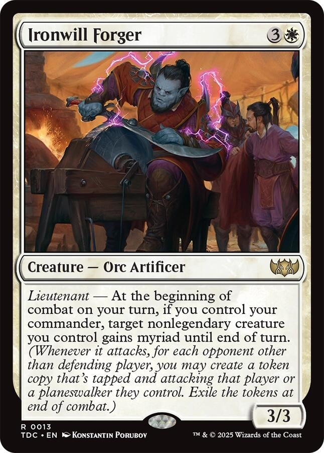 Image for Ironwill Forger (13) [Tarkir: Dragonstorm] - Magic: The Gathering