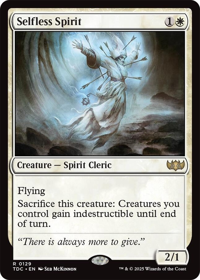 Image for Selfless Spirit (129) [Tarkir: Dragonstorm] - Magic: The Gathering
