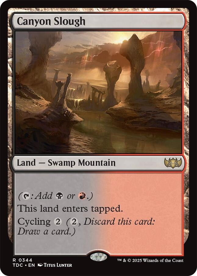Image for Canyon Slough (344) [Tarkir: Dragonstorm] - Magic: The Gathering