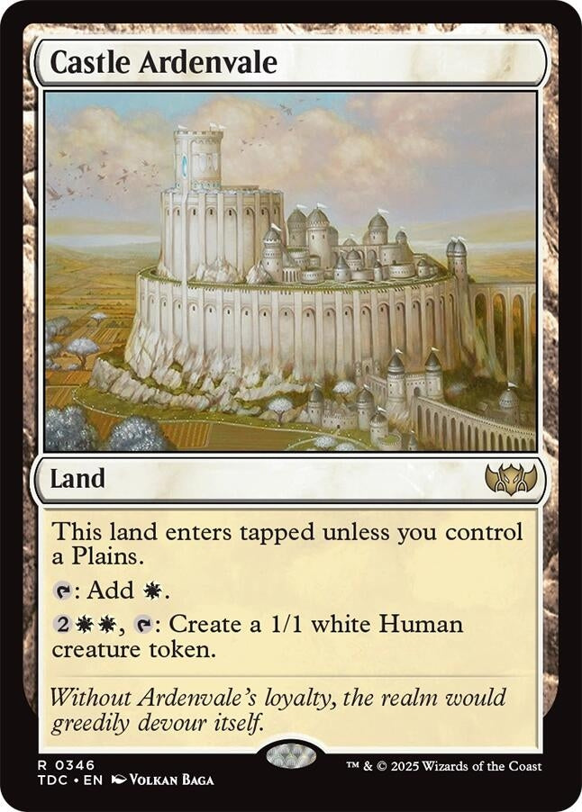 Image for Castle Ardenvale (346) [Tarkir: Dragonstorm] - Magic: The Gathering