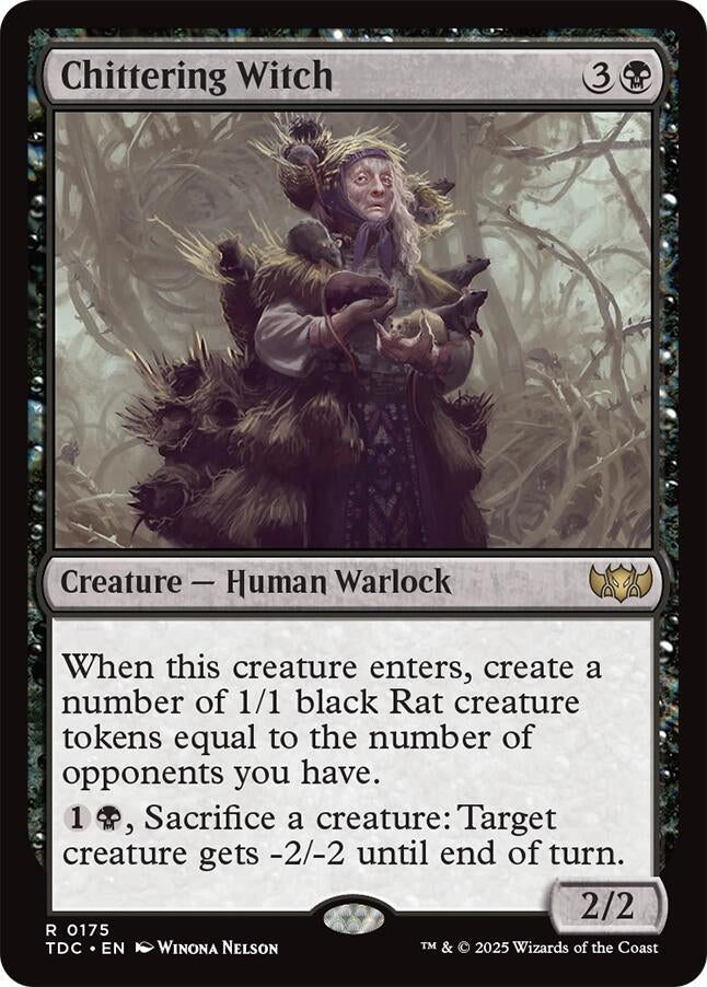 Image for Chittering Witch (175) [Tarkir: Dragonstorm] - Magic: The Gathering