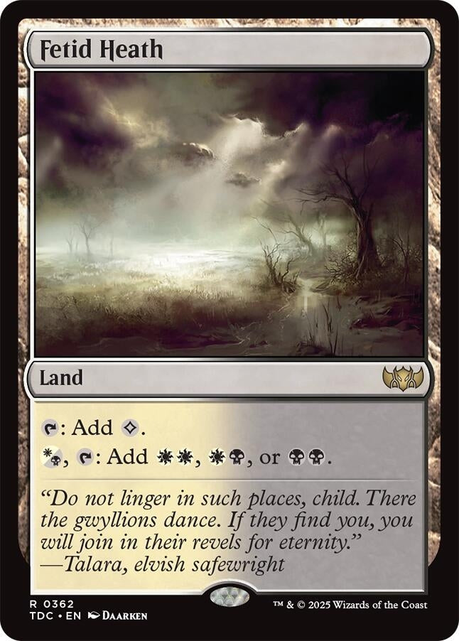Image for Fetid Heath (362) [Tarkir: Dragonstorm] - Magic: The Gathering