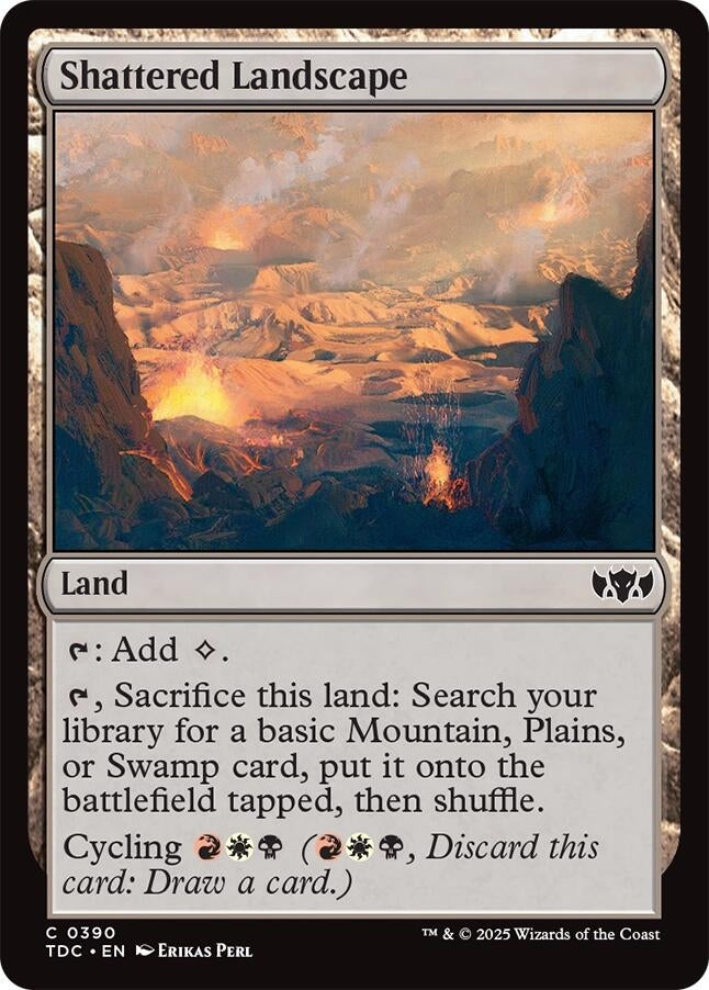 Image for Shattered Landscape (390) [Tarkir: Dragonstorm] - Magic: The Gathering