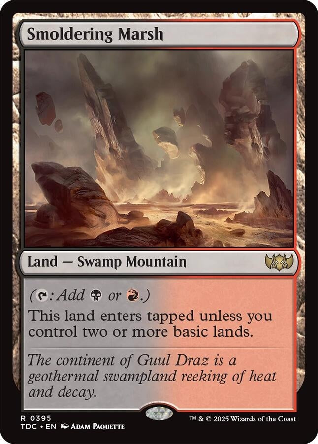 Image for Smoldering Marsh (395) [Tarkir: Dragonstorm] - Magic: The Gathering