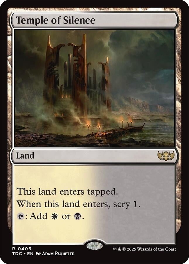 Image for Temple of Silence (406) [Tarkir: Dragonstorm] - Magic: The Gathering