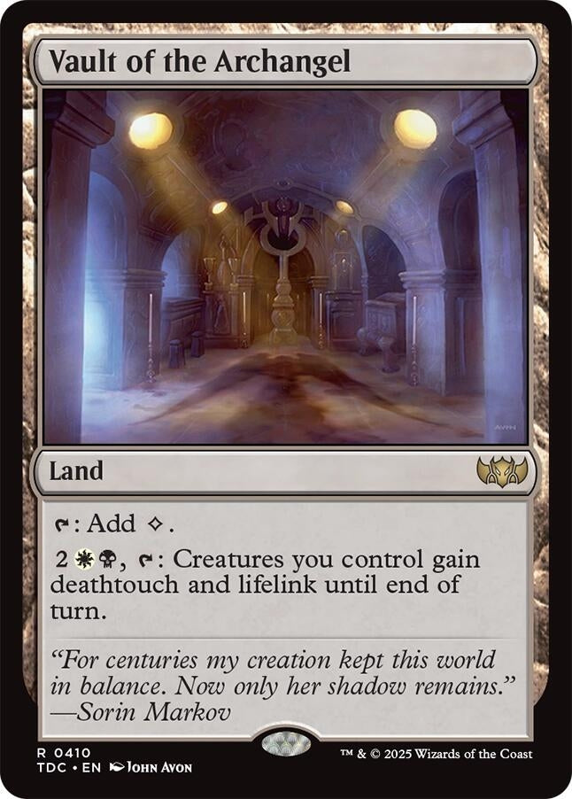 Image for Vault of the Archangel (410) [Tarkir: Dragonstorm] - Magic: The Gathering