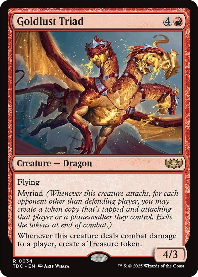 Image for Goldlust Triad (34) [Tarkir: Dragonstorm] - Magic: The Gathering
