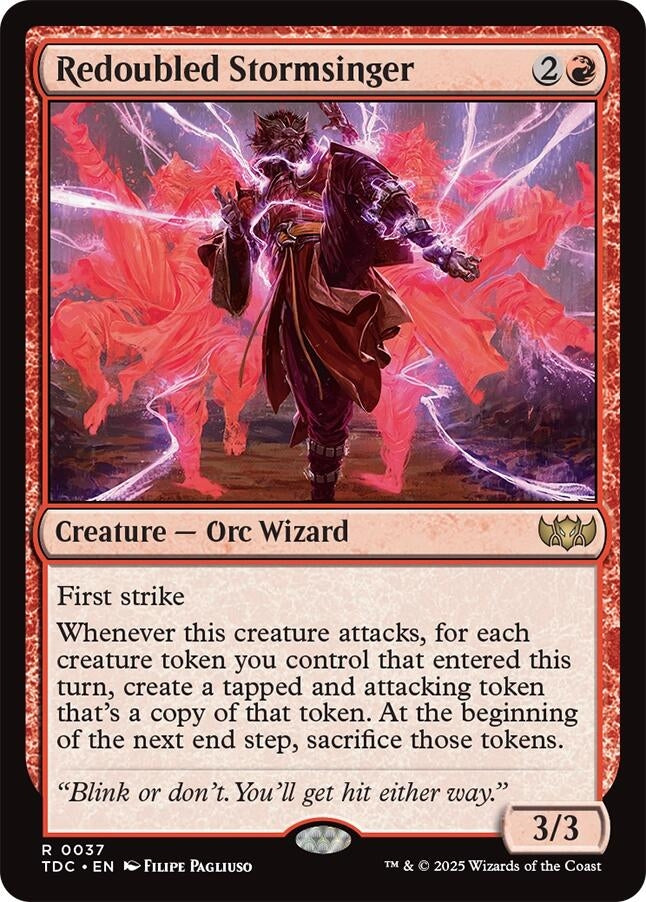 Image for Redoubled Stormsinger (37) [Tarkir: Dragonstorm] - Magic: The Gathering