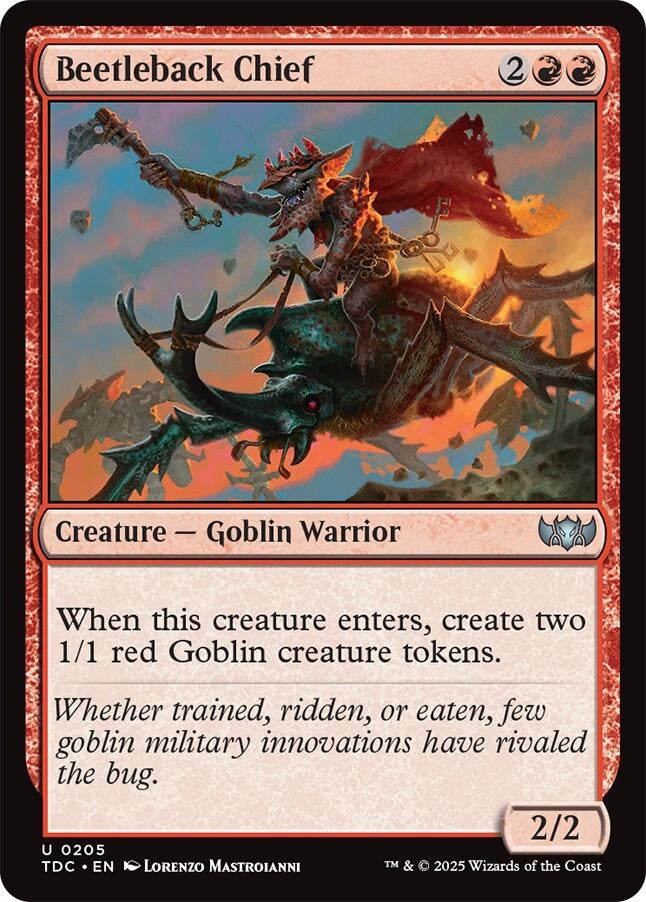 Image for Beetleback Chief (205) [Tarkir: Dragonstorm] - Magic: The Gathering