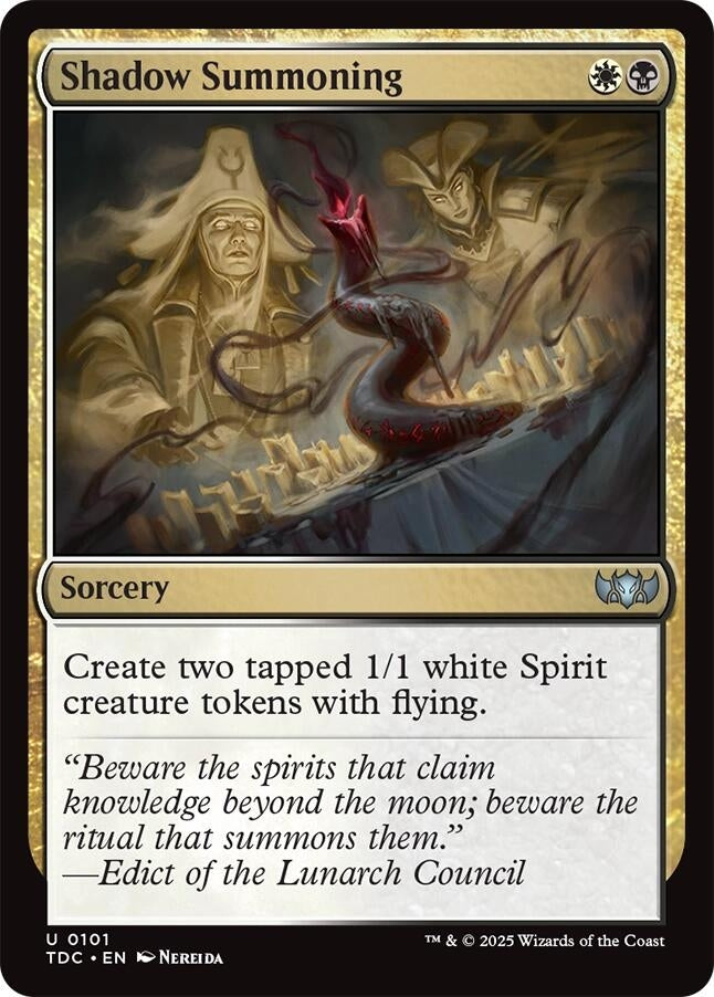 Image for Shadow Summoning (101) [Tarkir: Dragonstorm] - Magic: The Gathering