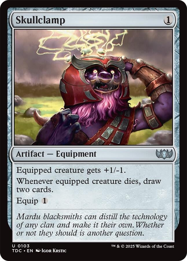 Image for Skullclamp (103) [Tarkir: Dragonstorm] - Magic: The Gathering
