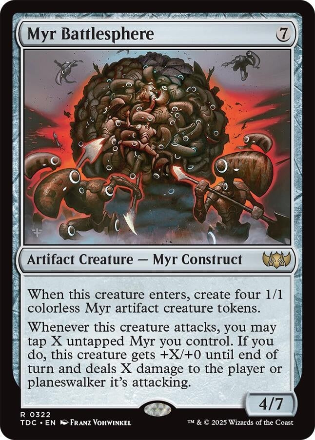 Image for Myr Battlesphere (322) [Tarkir: Dragonstorm] - Magic: The Gathering