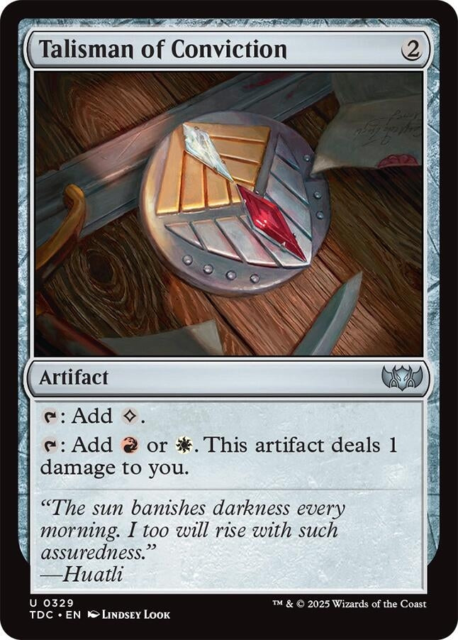 Image for Talisman of Conviction (329) [Tarkir: Dragonstorm] - Magic: The Gathering