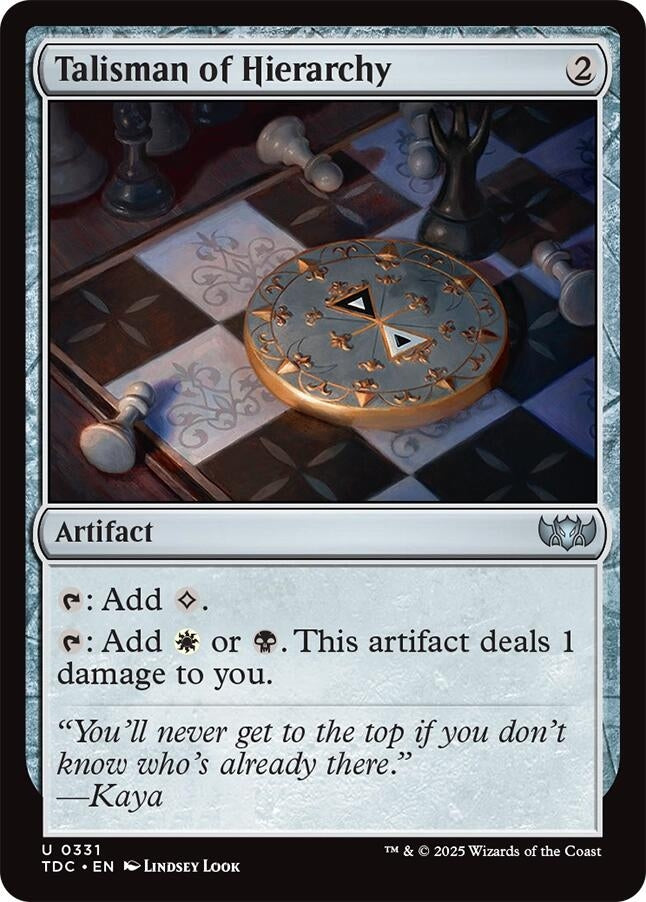 Image for Talisman of Hierarchy (331) [Tarkir: Dragonstorm] - Magic: The Gathering