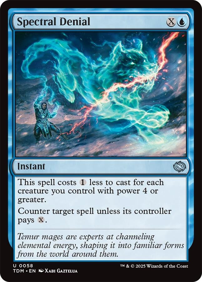Image for Spectral Denial (58) [Tarkir: Dragonstorm] - Magic: The Gathering