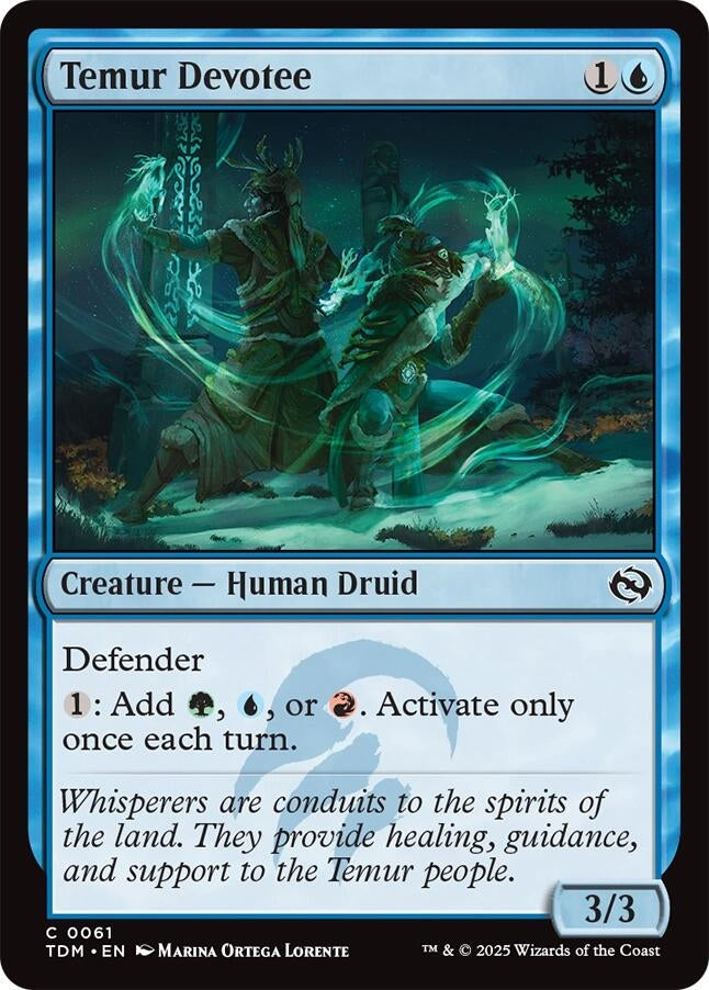 Image for Temur Devotee (61) [Tarkir: Dragonstorm] - Magic: The Gathering
