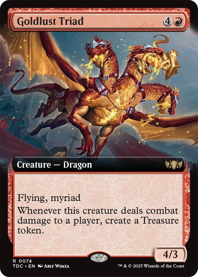 Image for Goldlust Triad (Extended Art) (74) [Tarkir: Dragonstorm] - Magic: The Gathering