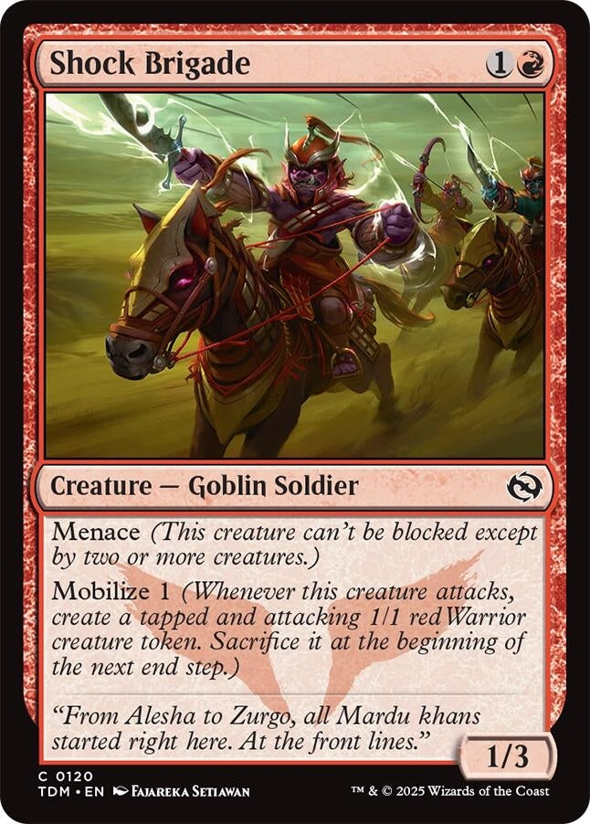 Image for Shock Brigade (120) [Tarkir: Dragonstorm] - Magic: The Gathering