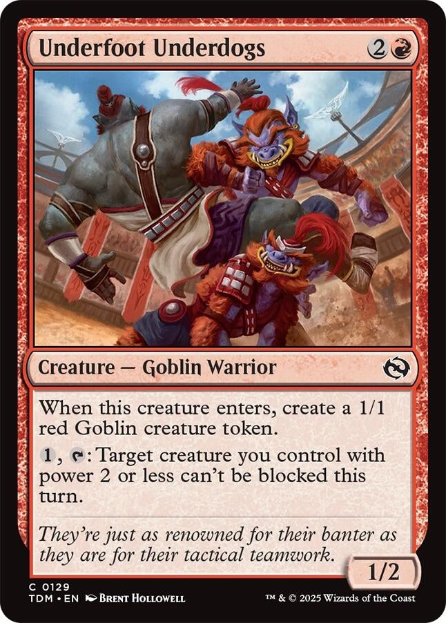 Image for Underfoot Underdogs (129) [Tarkir: Dragonstorm] - Magic: The Gathering