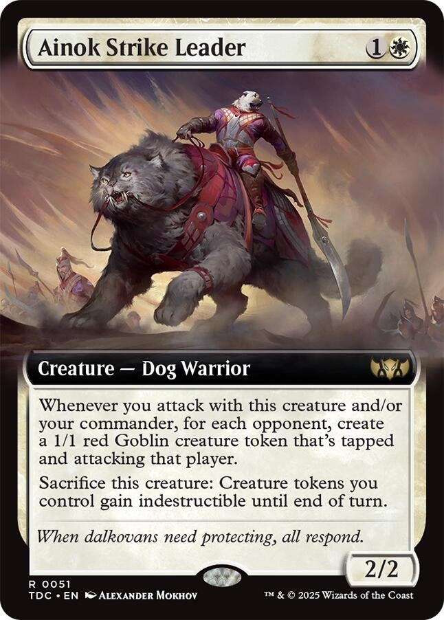 Image for Ainok Strike Leader (Extended Art) (51) [Tarkir: Dragonstorm] - Magic: The Gathering