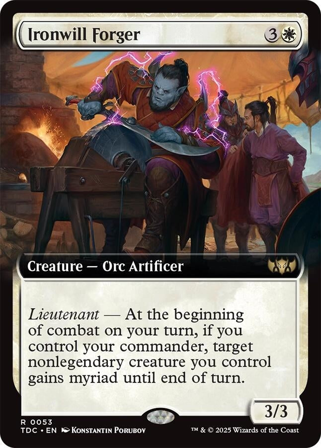 Image for Ironwill Forger (Extended Art) (53) [Tarkir: Dragonstorm] - Magic: The Gathering