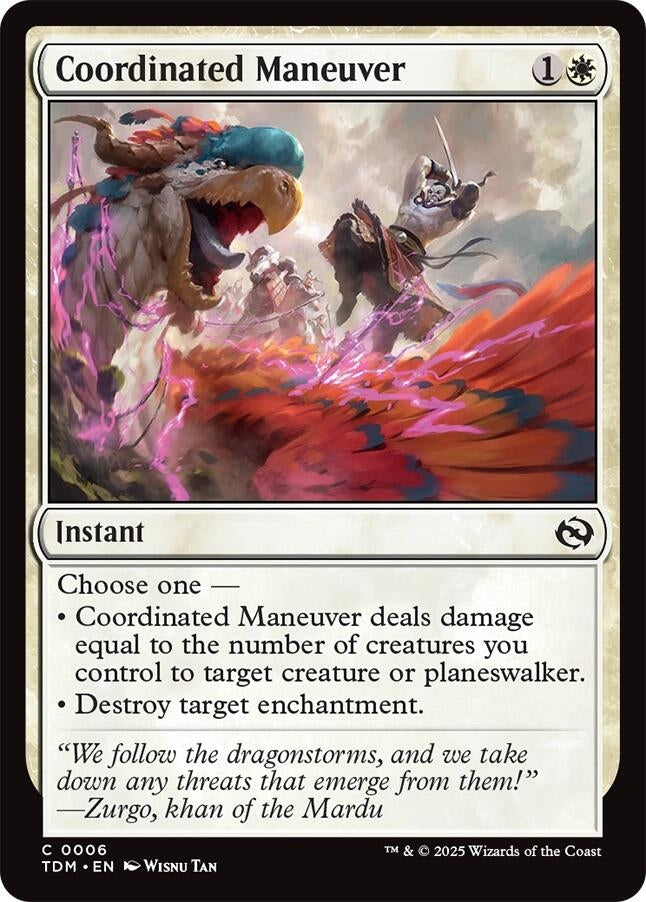 Image for Coordinated Maneuver (6) [Tarkir: Dragonstorm] - Magic: The Gathering