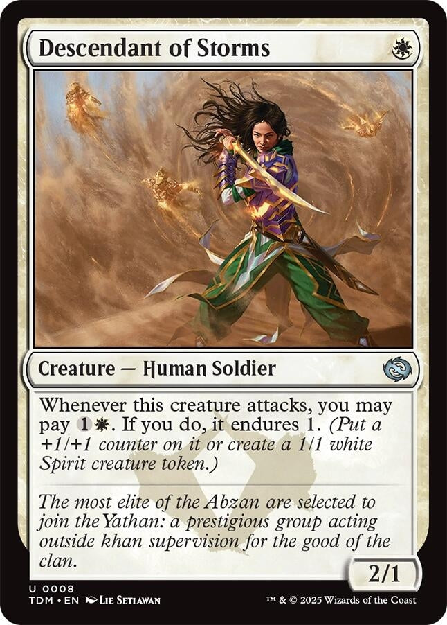 Image for Descendant of Storms (8) [Tarkir: Dragonstorm] - Magic: The Gathering