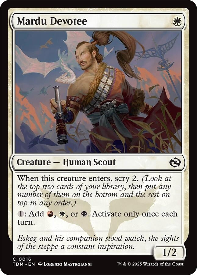 Image for Mardu Devotee (16) [Tarkir: Dragonstorm] - Magic: The Gathering