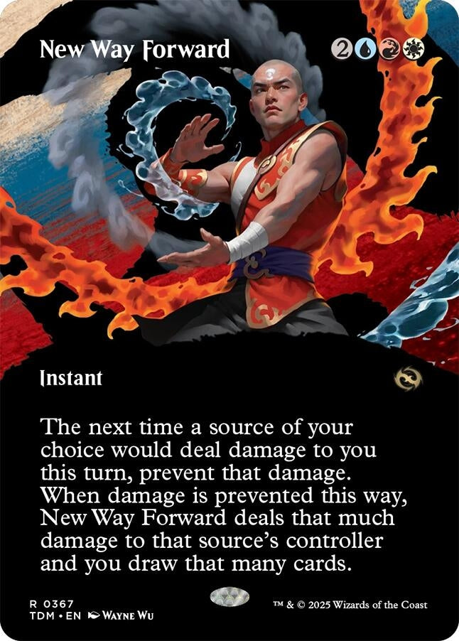 Image for New Way Forward (Borderless) (367) [Tarkir: Dragonstorm] - Magic: The Gathering