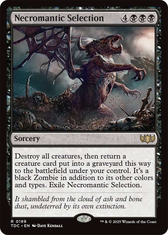Image for Necromantic Selection (189) [Tarkir: Dragonstorm] - Magic: The Gathering