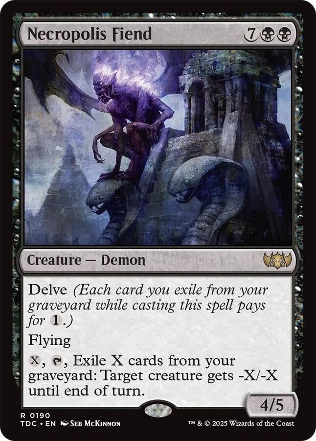 Image for Necropolis Fiend (190) [Tarkir: Dragonstorm] - Magic: The Gathering