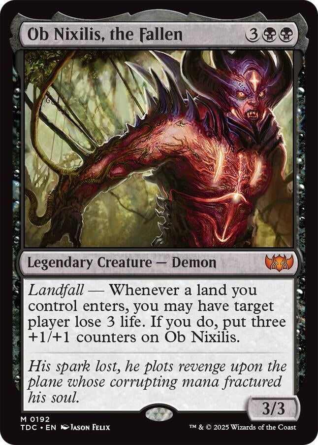 Image for Ob Nixilis, the Fallen (192) [Tarkir: Dragonstorm] - Magic: The Gathering