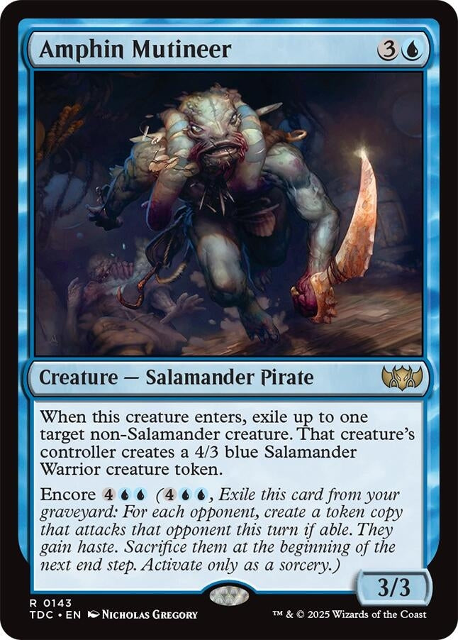 Image for Amphin Mutineer (143) [Tarkir: Dragonstorm] - Magic: The Gathering