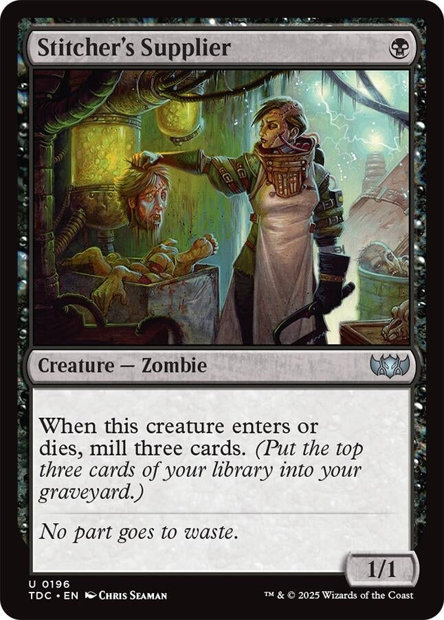 Image for Stitcher's Supplier (196) [Tarkir: Dragonstorm] - Magic: The Gathering