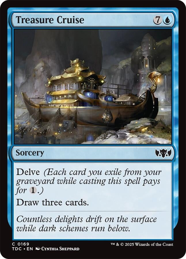 Image for Treasure Cruise (169) [Tarkir: Dragonstorm] - Magic: The Gathering