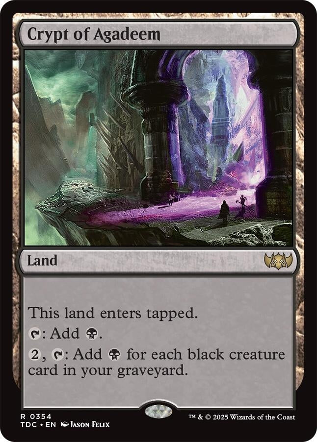 Image for Crypt of Agadeem (354) [Tarkir: Dragonstorm] - Magic: The Gathering