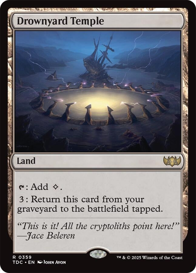Image for Drownyard Temple (359) [Tarkir: Dragonstorm] - Magic: The Gathering