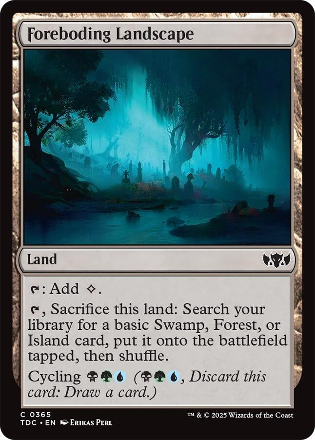 Image for Foreboding Landscape (365) [Tarkir: Dragonstorm] - Magic: The Gathering