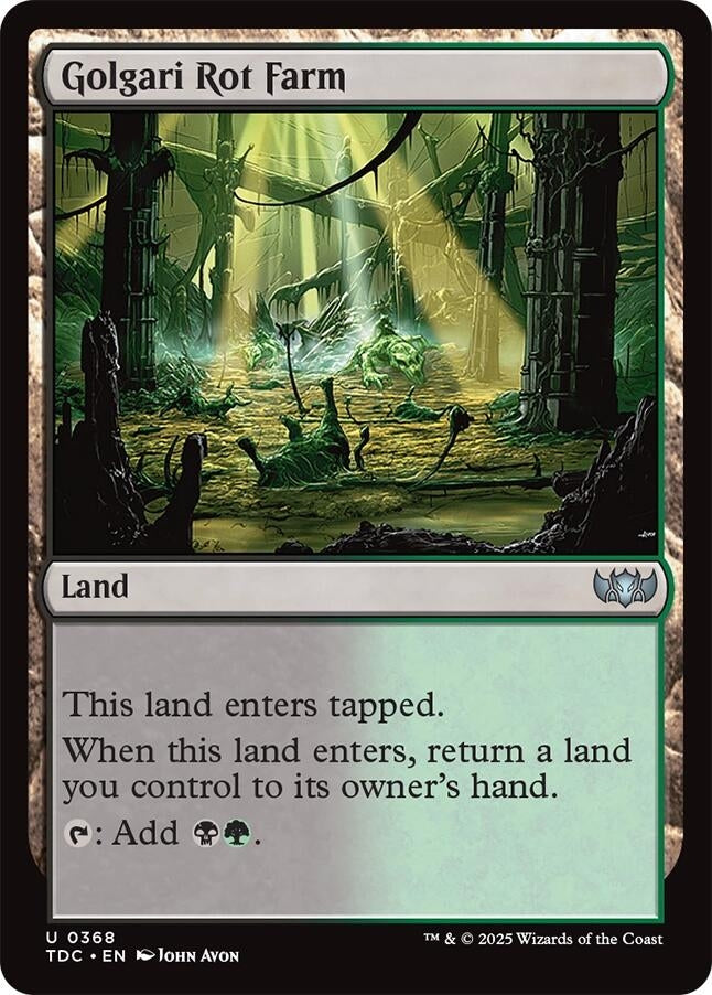 Image for Golgari Rot Farm (368) [Tarkir: Dragonstorm] - Magic: The Gathering